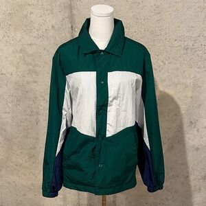 Edgar + Ash Colorblock Crinkle Windbreaker | Streetwear | Size S